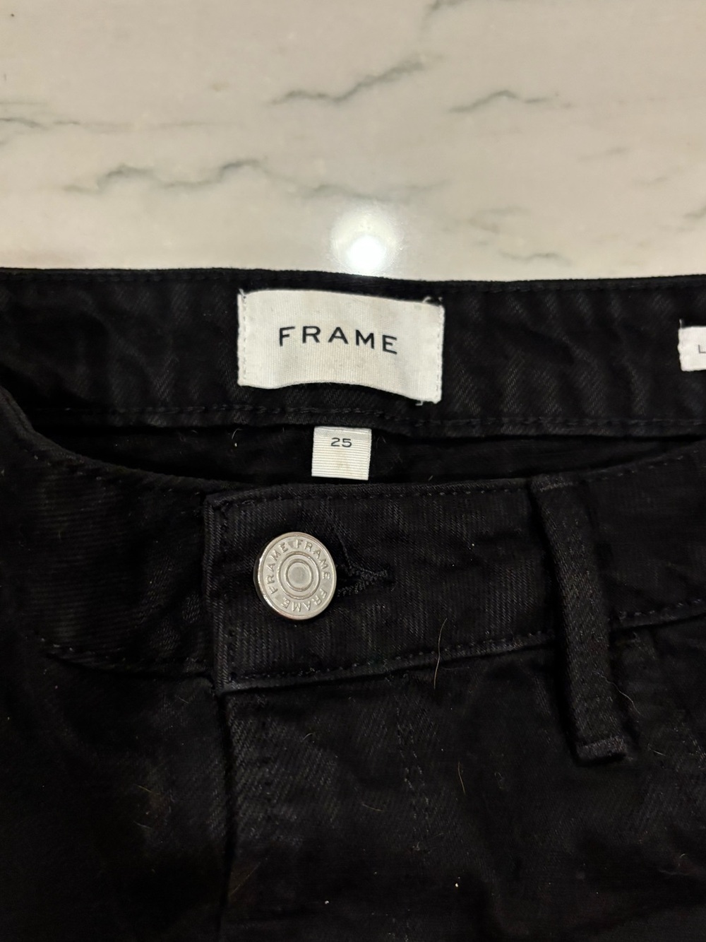 Frame Denim Black Jean Shorts - Classic Five-Pocket Style